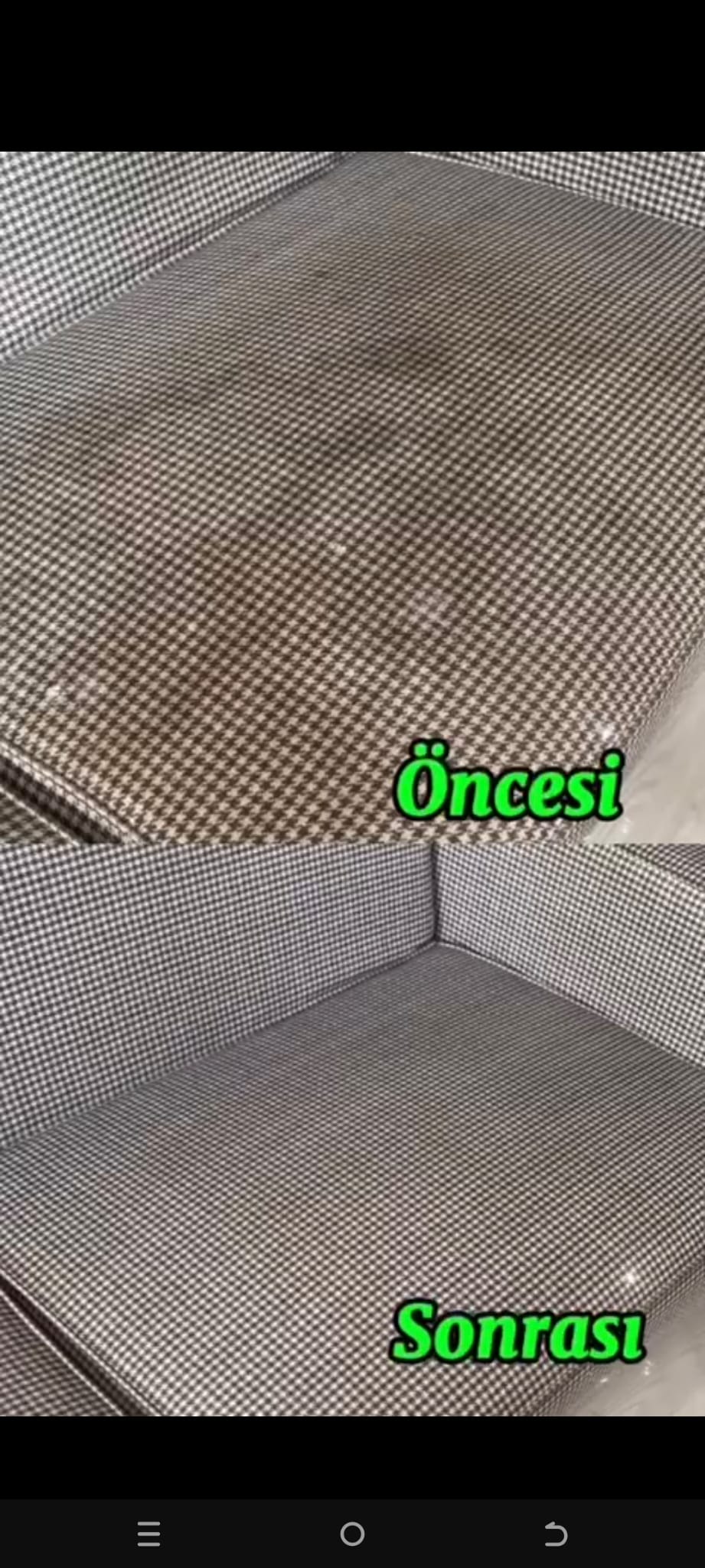 Samsun koltuk yıkama - koltuk temizleme öncesi ve sonrası