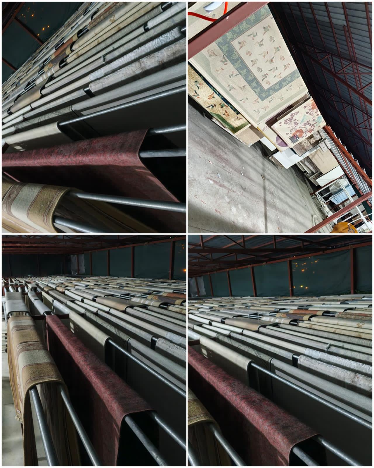 Samsun halı yıkama hizmeti - tesisimizde kurutma aşamasındaki halılar