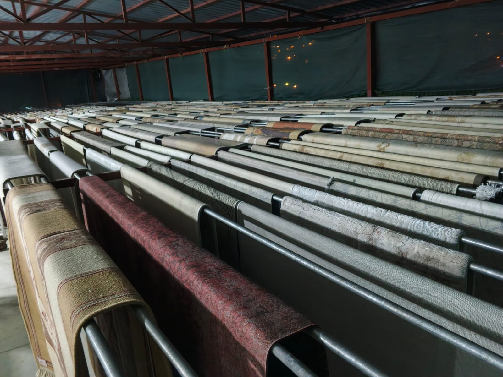 Koçlar Halı Yıkama tesisi kurutma bölümü